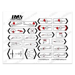 IMI Cockpit Placard, White