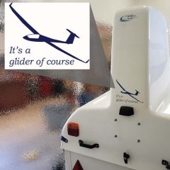 It's A Glider Of Course - Trailer Decal