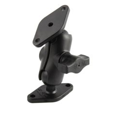 RAM MOUNTS RAM-B-102U-A Double Ball Diamond Plate Mount - B Size Short