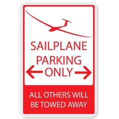 Sailplane Parking Sign