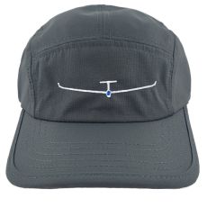 Sailplane Embroidered Cap, Charcoal Front View