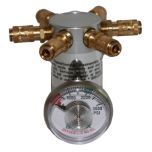 Aerox 4110-078-04 400R6G Regulator 6 Outlet With Gauge