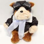 Bulldog Pilot 13" Plush