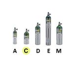 Aerox C Cylinder & Gauge, 9 CuFt
