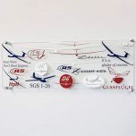 Glider Graffiti Glass Wall Art