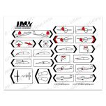 IMI Cockpit Placard, White