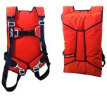 Para-Phernalia Mini Softie, Color: Orange Fabric, Black Trim, Black Harness, Harness: Conventional, Hardware: B-12 Snaps, Thread Through Chest Buckle