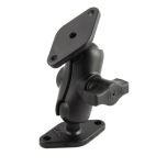 RAM MOUNTS RAM-B-102U-A Double Ball Diamond Plate Mount - B Size Short