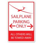 Sailplane Parking Sign