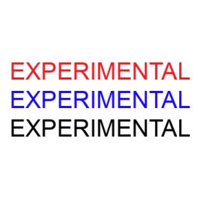2" "EXPERIMENTAL" Vinyl Decal