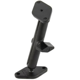 RAM MOUNTS RAM-A-101U-B Double Ball Diamond Plate Mount - A Size Long
