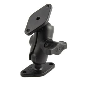 RAM MOUNTS RAM-B-102U-A Double Ball Diamond Plate Mount - B Size Short