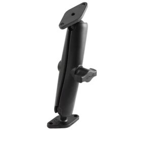 RAM MOUNTS RAM-B-102U-C Double Ball Diamond Plate Mount - B Size Long