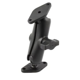 RAM MOUNTS RAM-B-102U Double Ball Diamond Plate Mount - B Size Medium